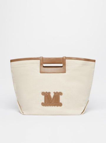 borsa in canvas BCHECRU 001 MAXMARA BEACHWEAR 