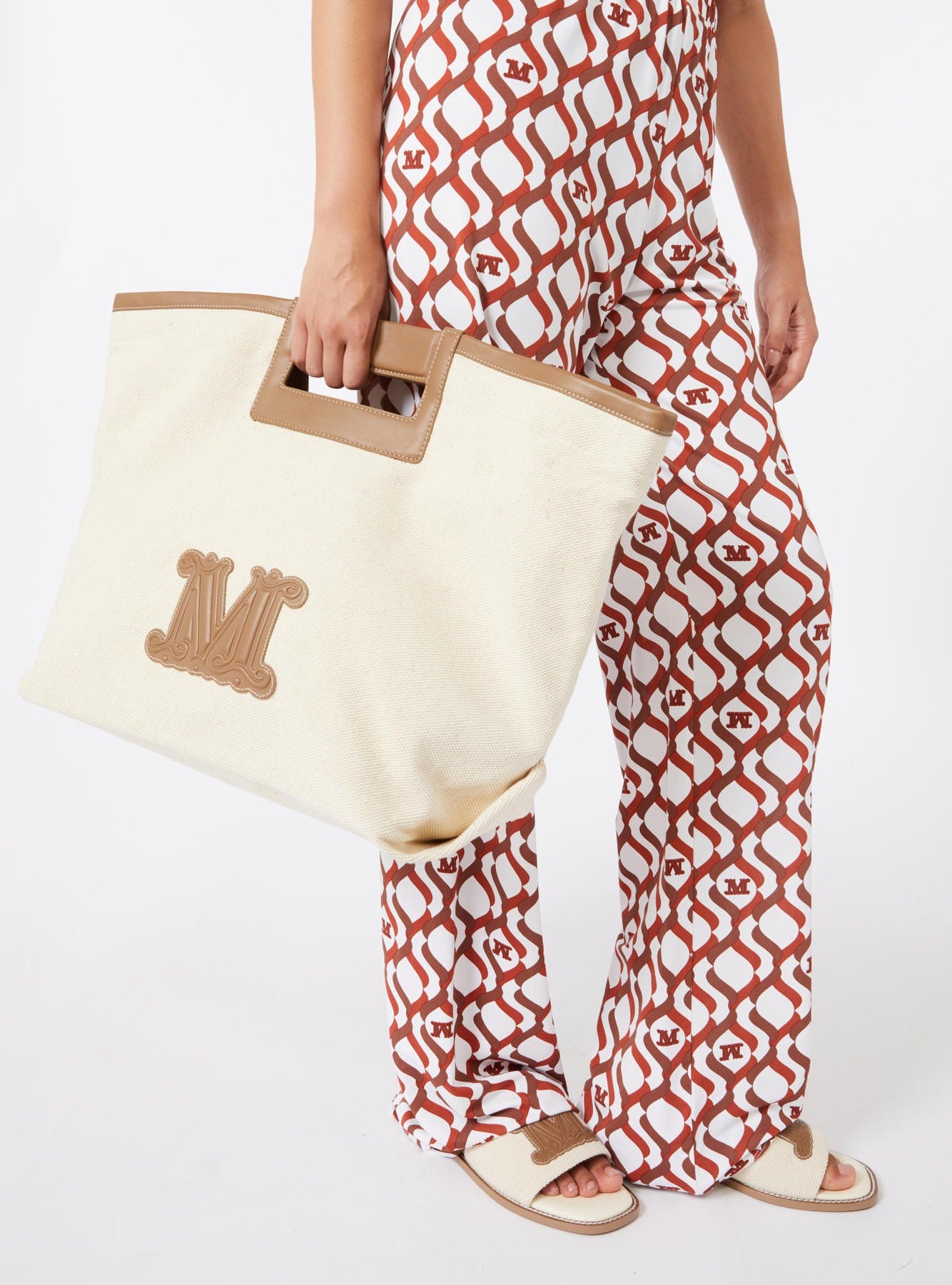 borsa in canvas BCHECRU 001 MAXMARA BEACHWEAR 