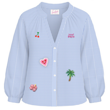 camicia liona con patch LIONA 00430L MC2 SAINT BARTH 