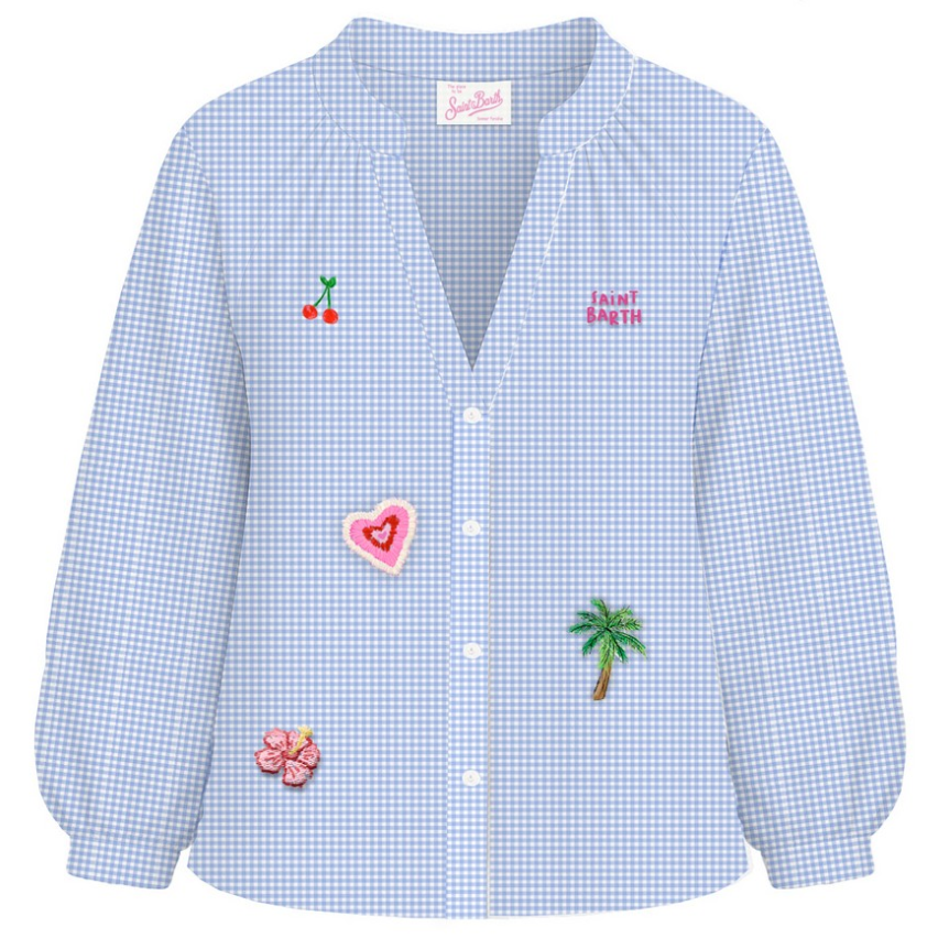 camicia liona con patch LIONA 00430L MC2 SAINT BARTH 