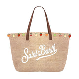 MC2 SAINT BARTH borsa raffia city mid Marrone