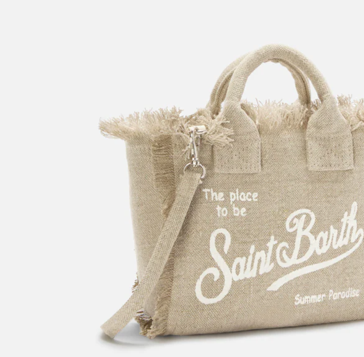borsa vanity mini linen VANITY MINI LINEN 01139L MC2 SAINT BARTH 