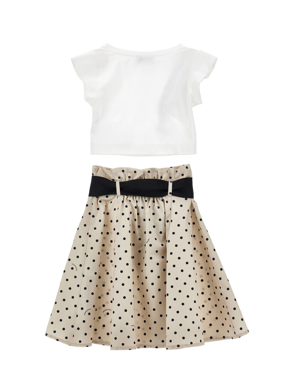 completo coordinato top e gonna 11G504 7600 0350 MONNALISA 
