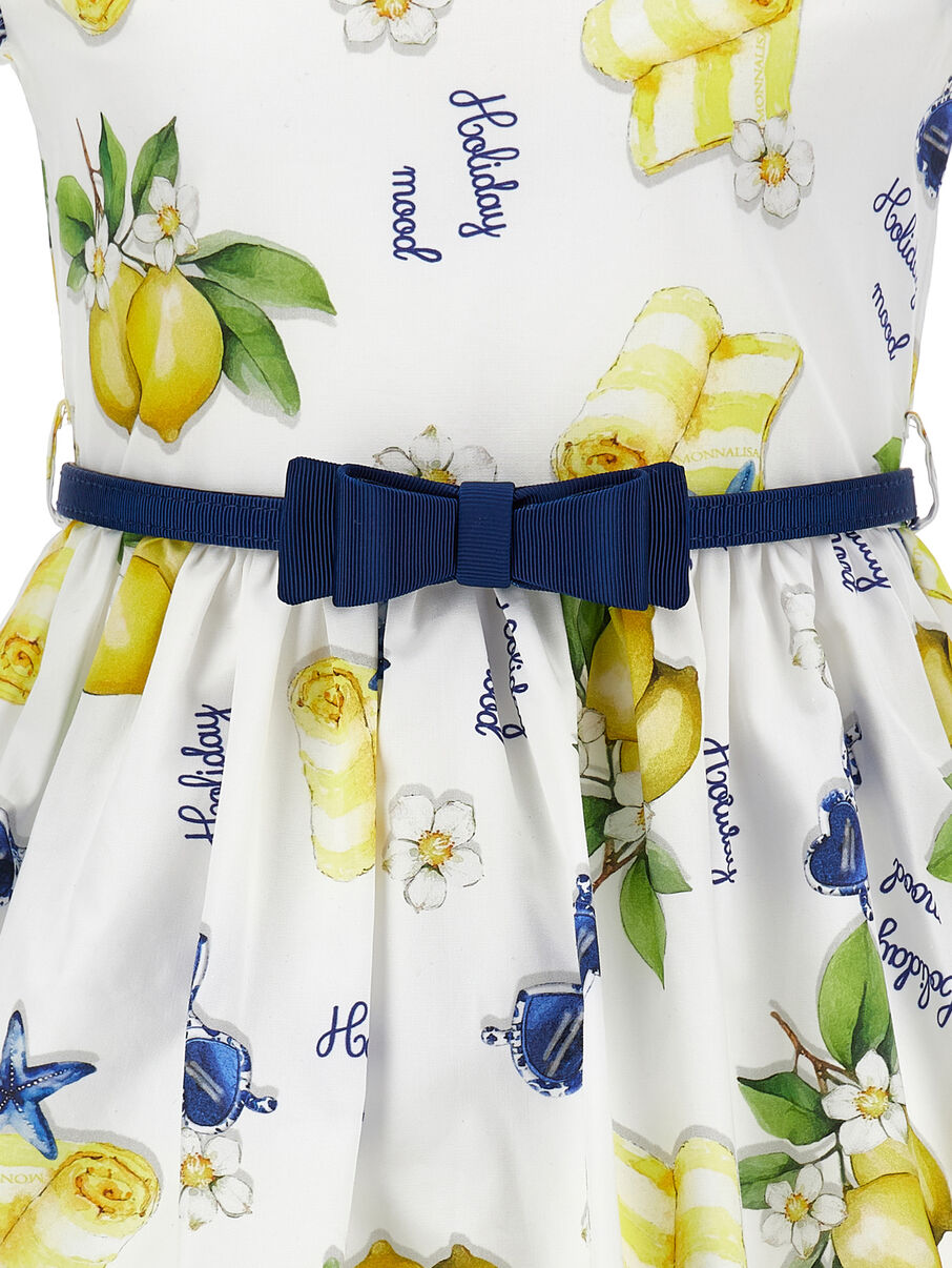 abito fantasia limone 11G920 7624 0099 MONNALISA 