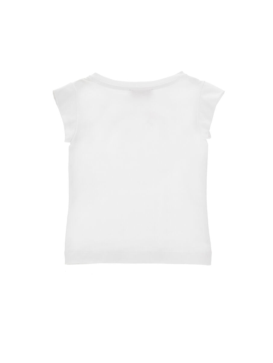 t-shirt x hello kitty strass 19G617 7005 0099 MONNALISA 