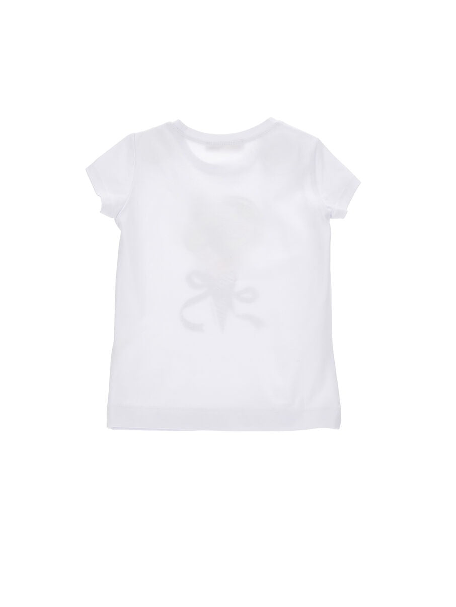 t-shirt con stampa gelato 19G620 7032 0099 MONNALISA 