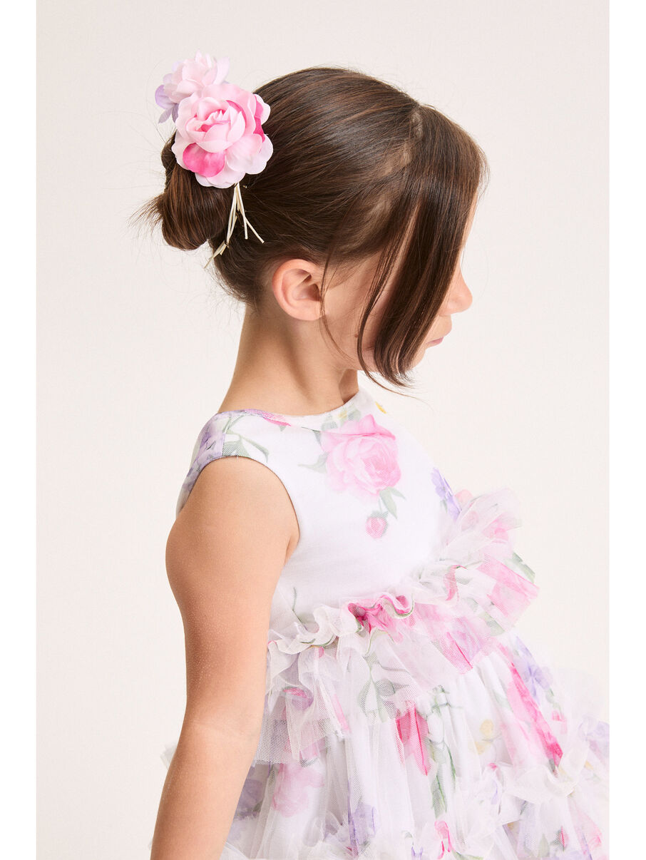 abito in tulle floreale 19G905 7047 0099 MONNALISA 