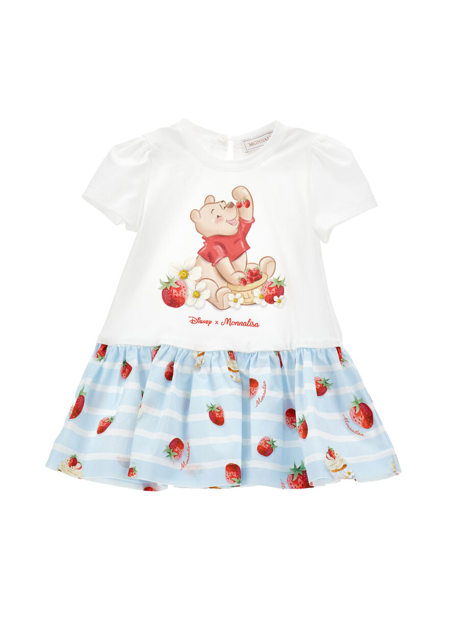 abito fragole winnie the pooh 31G916 7201 9952 MONNALISA 