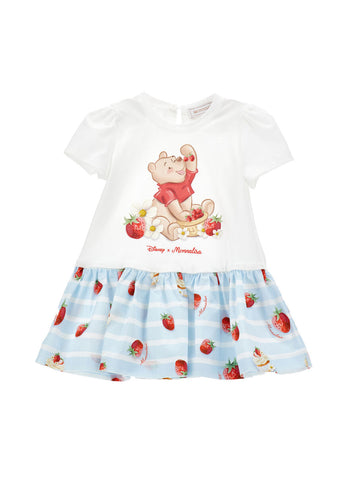 abito fragole winnie the pooh 31G916 7201 9952 MONNALISA 