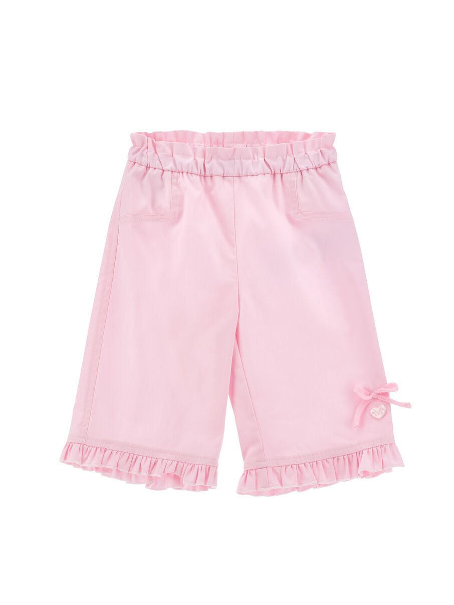 pantalone volants e fiocco 37G404 7301 0090 MONNALISA 