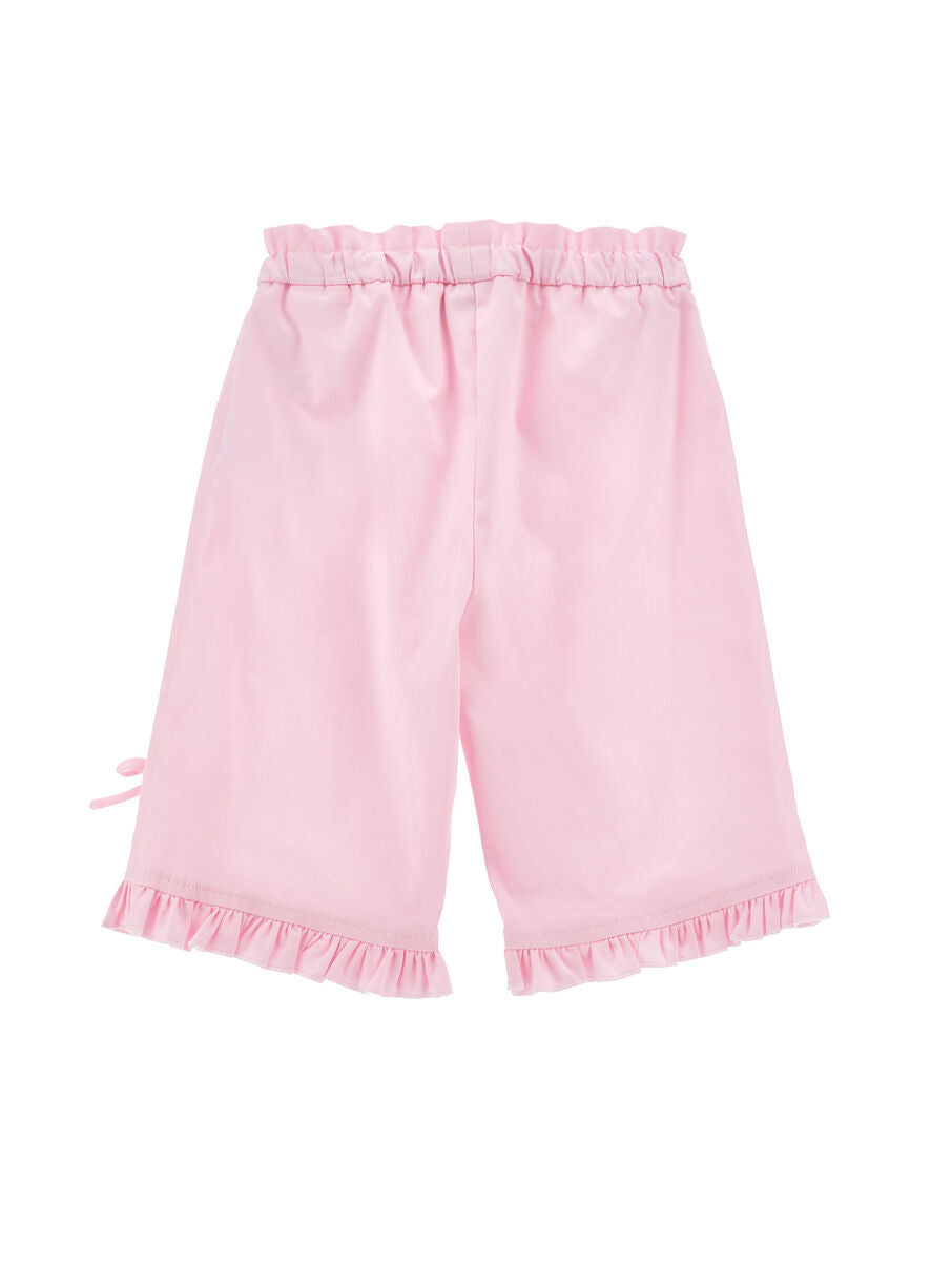 pantalone volants e fiocco 37G404 7301 0090 MONNALISA 