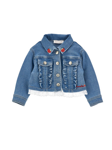 giacca jeans winnie the pooh 39G103 7017 0062 MONNALISA 