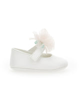 MONNALISA ballerina con fiore in tulle Bianco