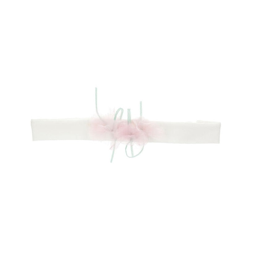 fascia con fiore tulle 73G003 7201 0190 MONNALISA 