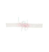 MONNALISA fascia con fiore tulle Bianco
