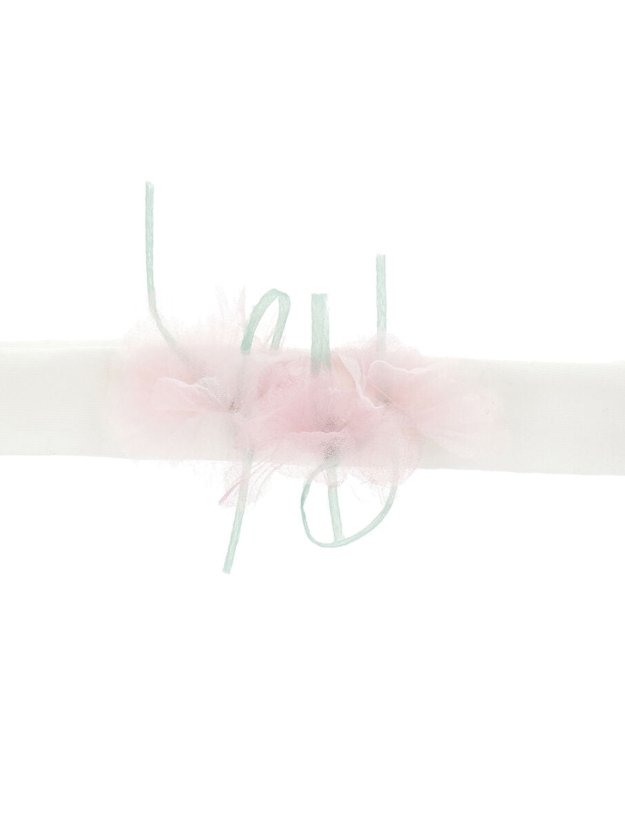 fascia con fiore tulle 73G003 7201 0190 MONNALISA 