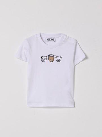t-shirt con orsetti MUM04O LAA24 10101 MOSCHINO KIDS 