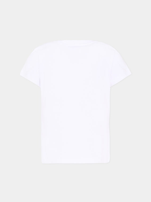 t-shirt con teddy ciliegia HFM06K LBA10 10101 MOSCHINO KIDS 
