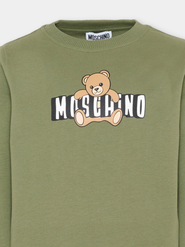 tuta sportiva teddy bear HPK03E LCA19 30037 MOSCHINO KIDS 