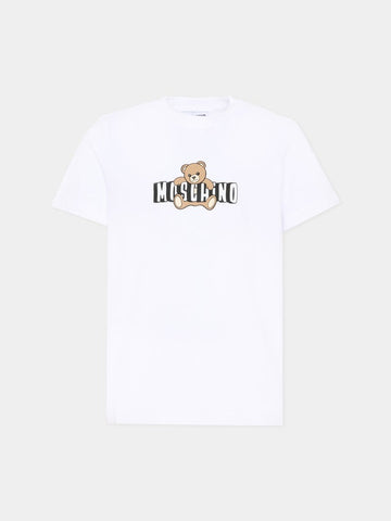 t-shirt orsetto HZM058 LAA03 10101 MOSCHINO KIDS 