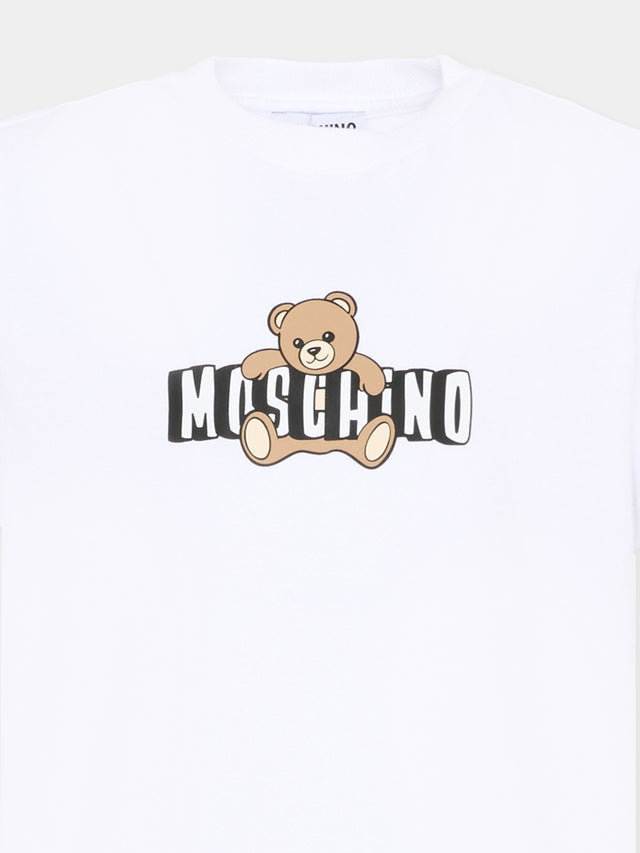 t-shirt orsetto HZM058 LAA03 10101 MOSCHINO KIDS 