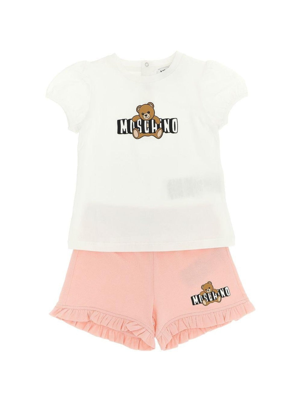 Set con shorts moschino MBG01OLBA00 85010 MOSCHINO KIDS 