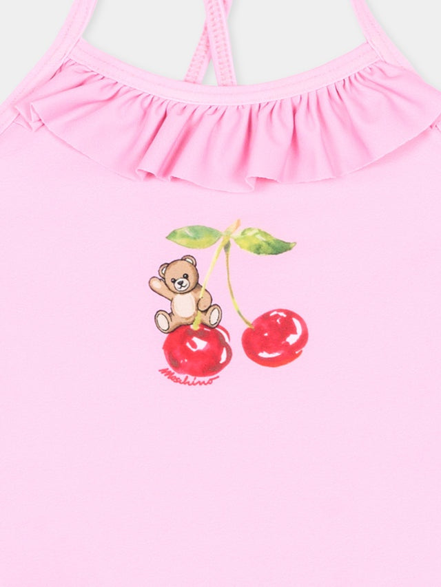 costume intero con logo MBL00G LKA11 51473 MOSCHINO KIDS 