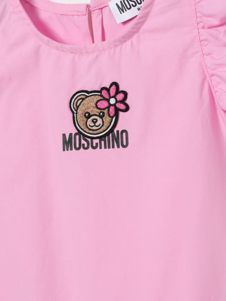 abito con patch MDV0D6LLA10 51473 MOSCHINO KIDS 