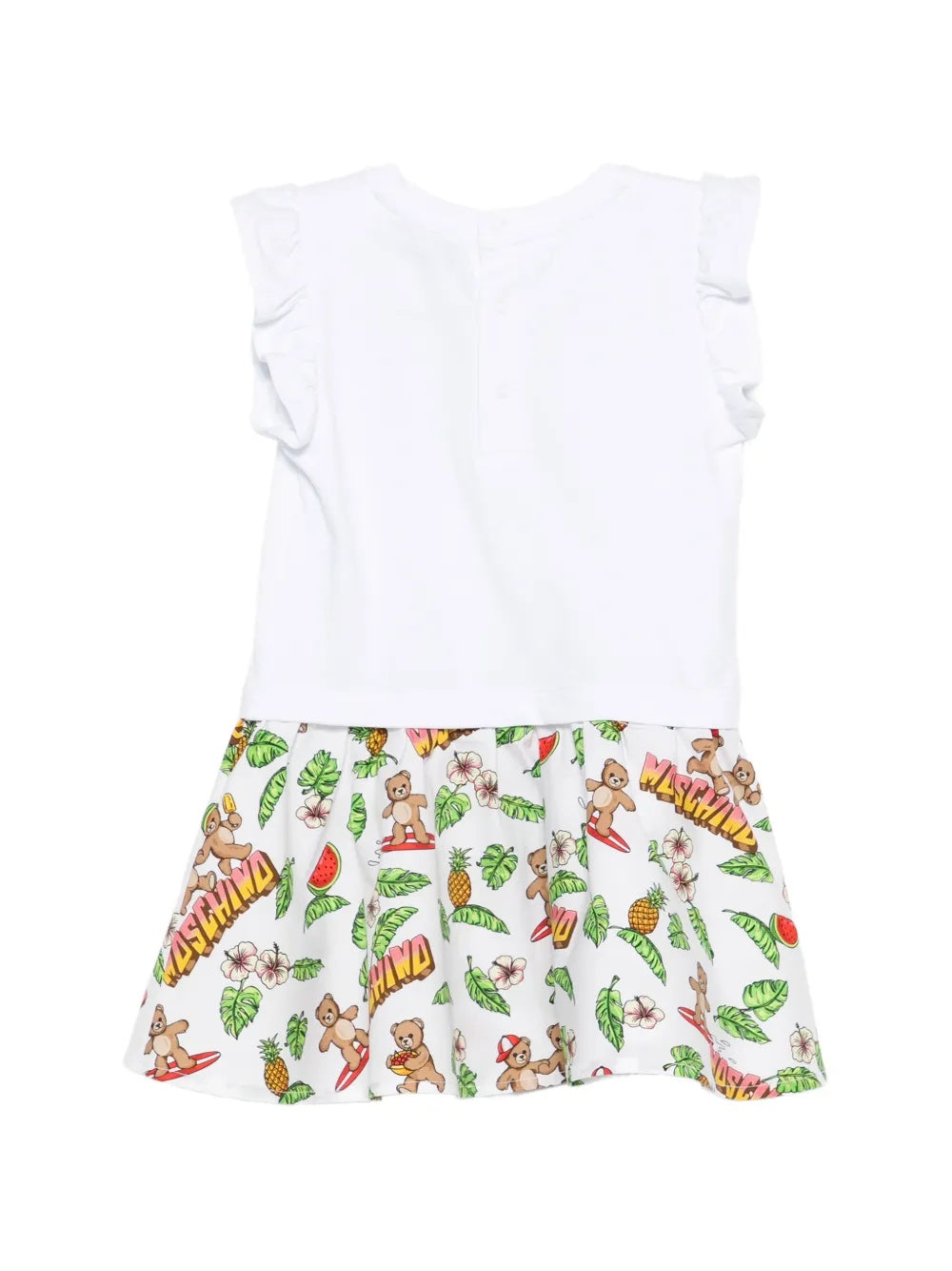 abito con fantasia all over MDV0D7LBA10 10101 MOSCHINO KIDS 
