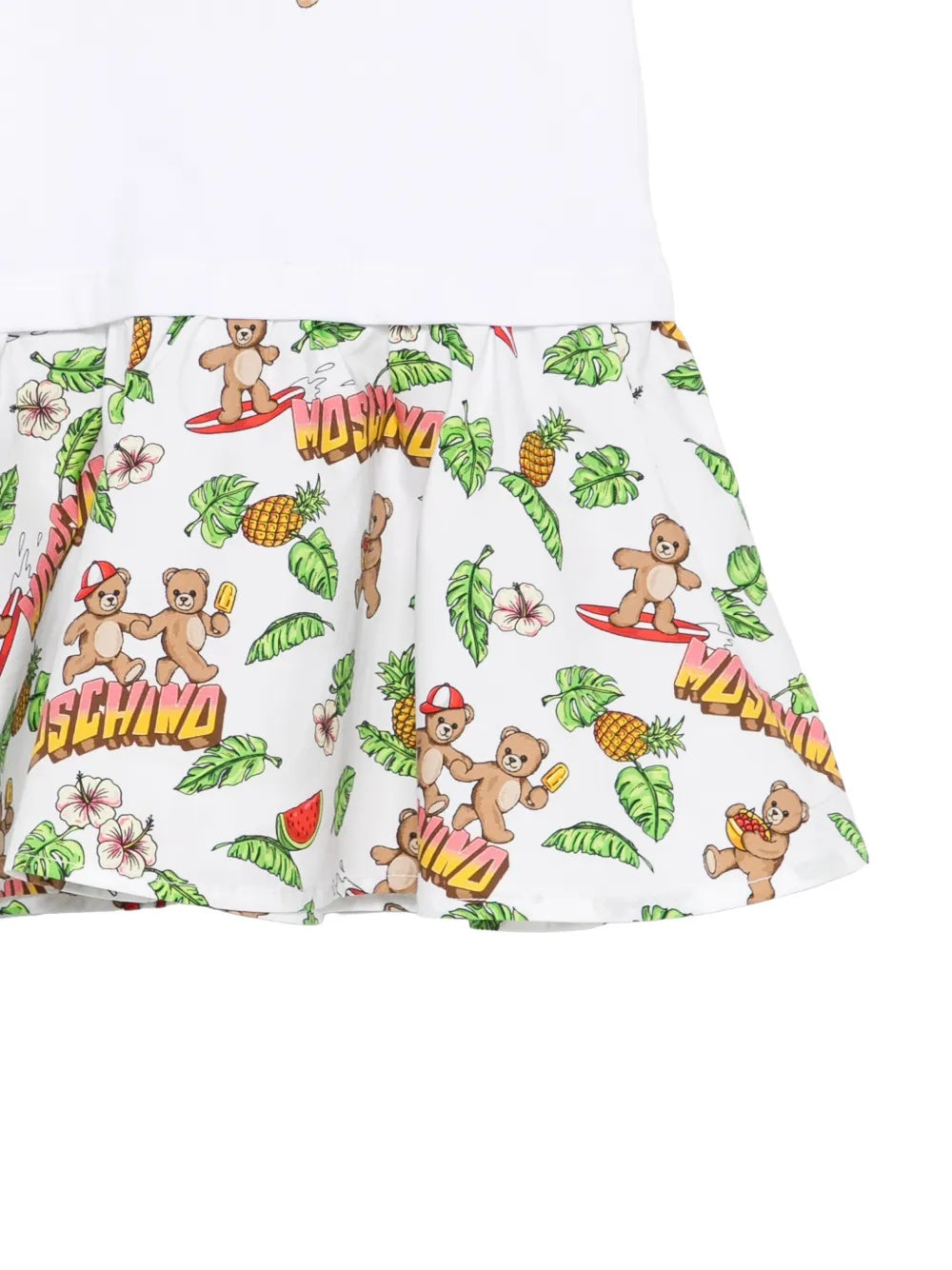abito con fantasia all over MDV0D7LBA10 10101 MOSCHINO KIDS 
