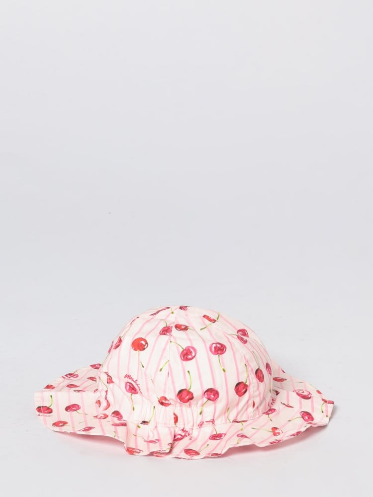 cappello in cotone ciliegie MDX028LLB66 83658 MOSCHINO KIDS 