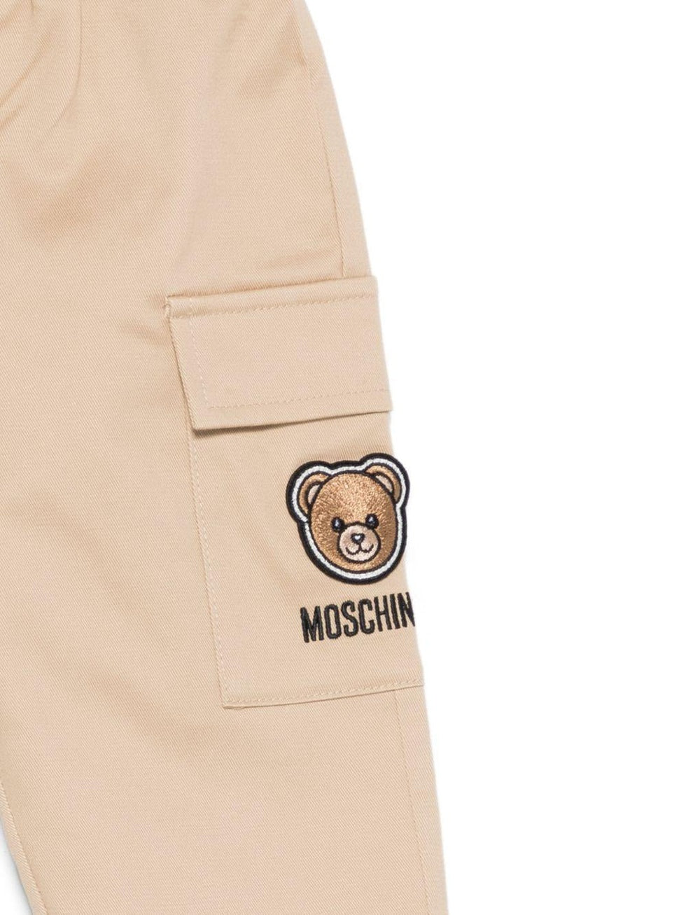 Pantalone con patch orso MUP05R LPA01 20829 MOSCHINO KIDS 