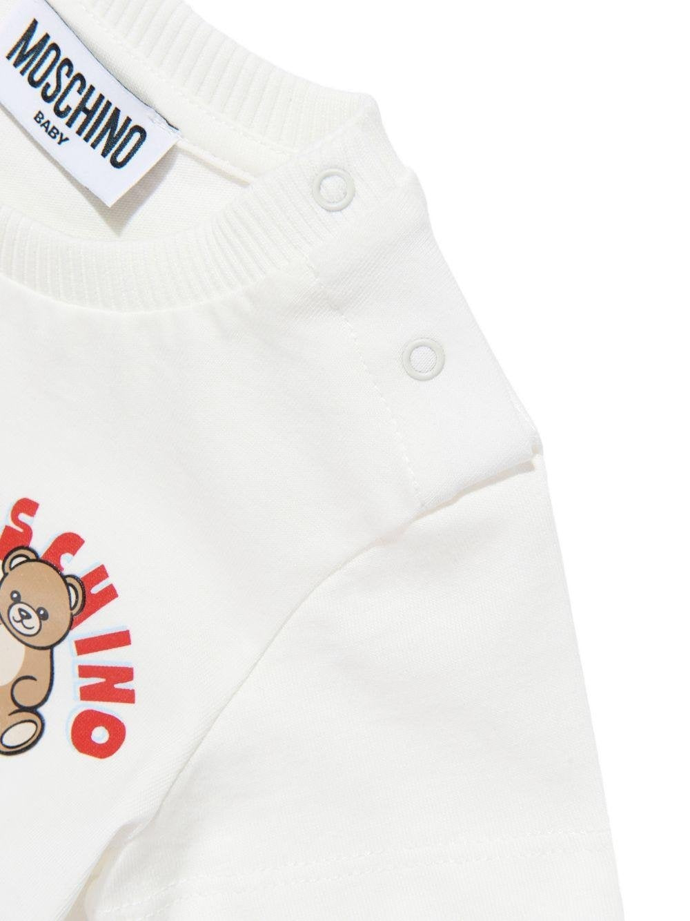 t-shirt teddy bear MZM047 LAA01 10063 MOSCHINO KIDS 
