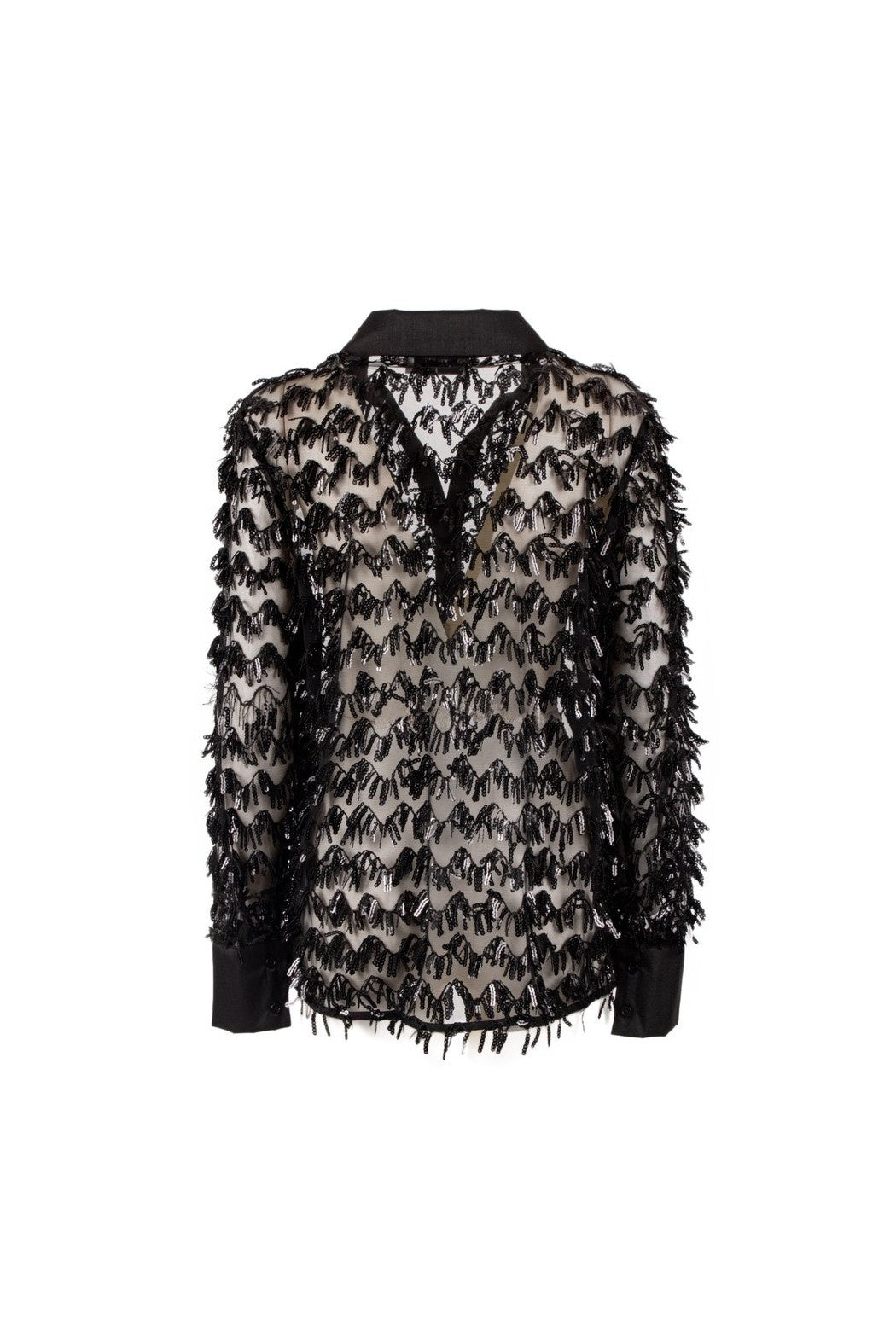 camicia con applicazioni MINORI NERO ODI' ODI' 
