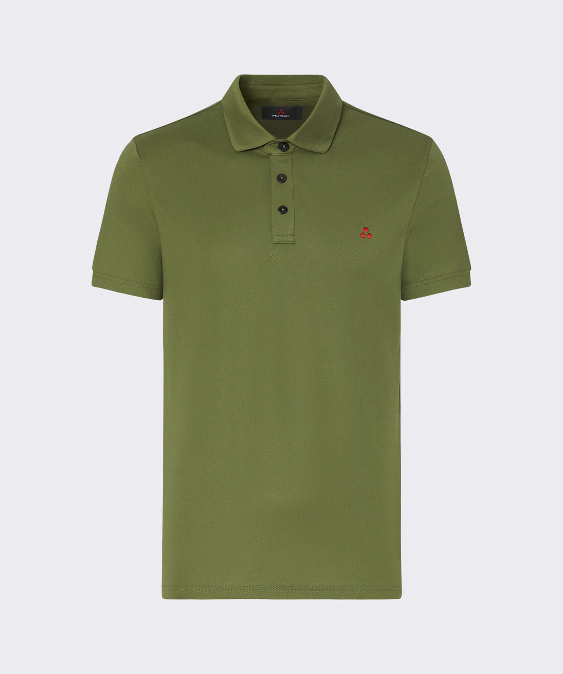 polo in cotone stretch con logo MEZZOLA 02 794 PeUTEREY 