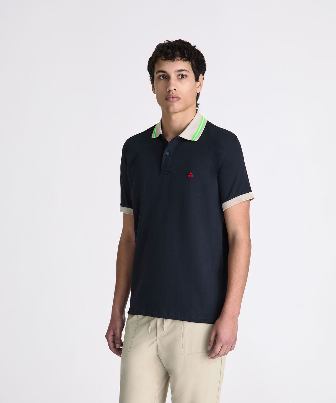 polo con dettagli fluo NEW SELANDINA STR 04 215 PeUTEREY 