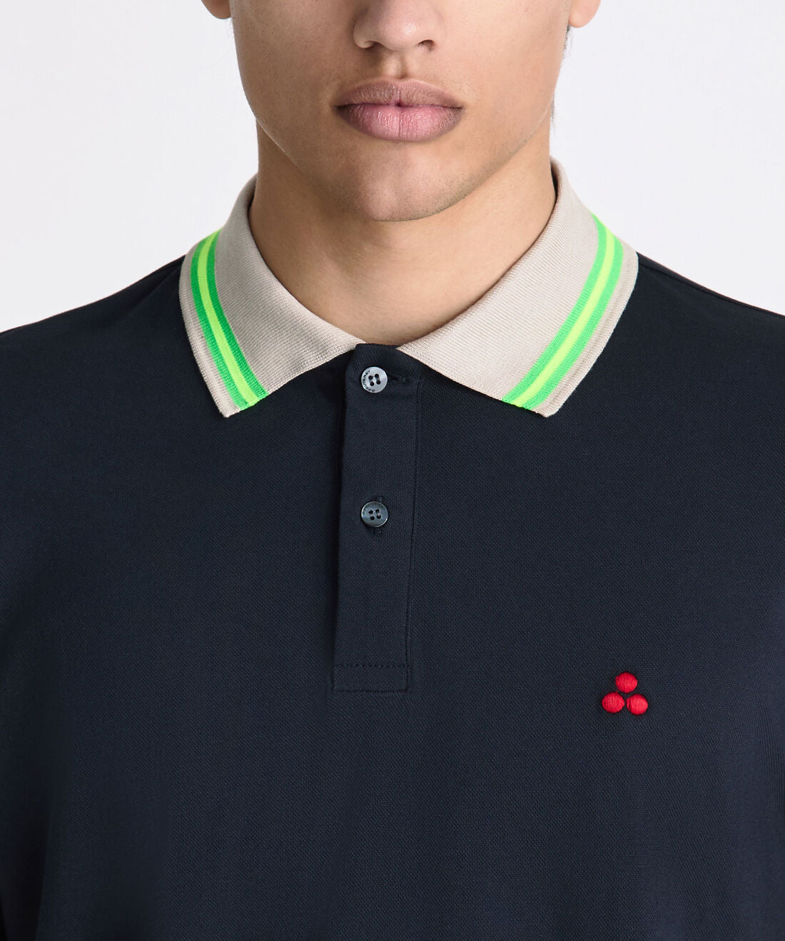 polo con dettagli fluo NEW SELANDINA STR 04 215 PeUTEREY 