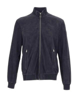 PeUTEREY giacca sands suede in pelle scamosciata Blu