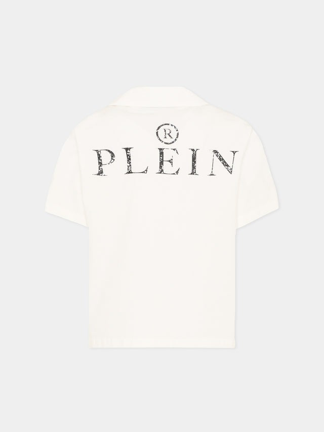 Camicia maniche corte con teschio S6PHJBSI253 002 PHILIPP PLEIN 