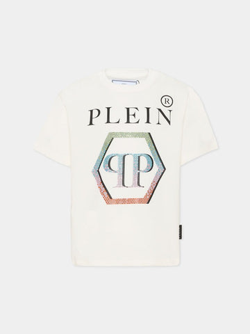 T-shirt con logo S6PHJGTH157 002 PHILIPP PLEIN 