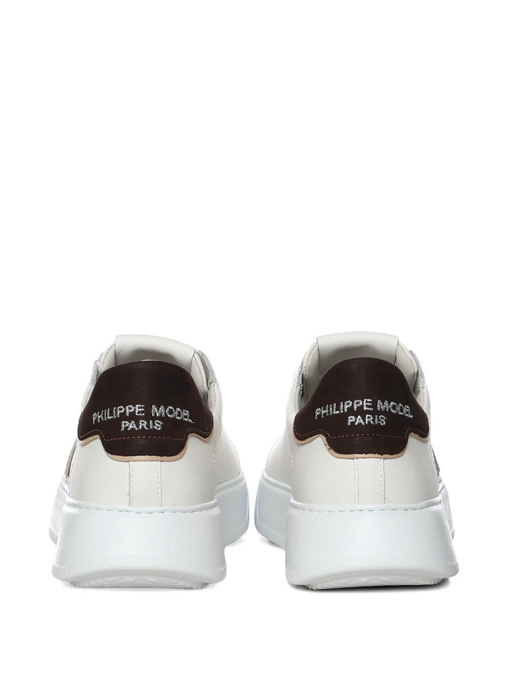 sneakers logata BTLU VU01 BLANC BRUN VU01 PHILIPPE MODEL 
