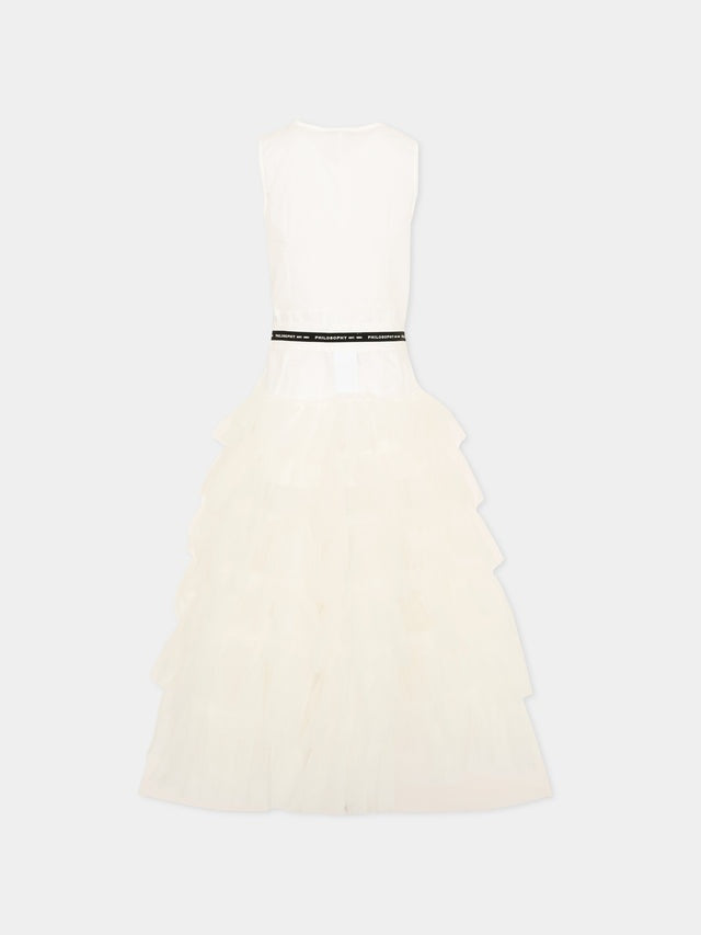 abito elegante con gonna tulle I1G201 7116 0001 PHILOSOPHY 
