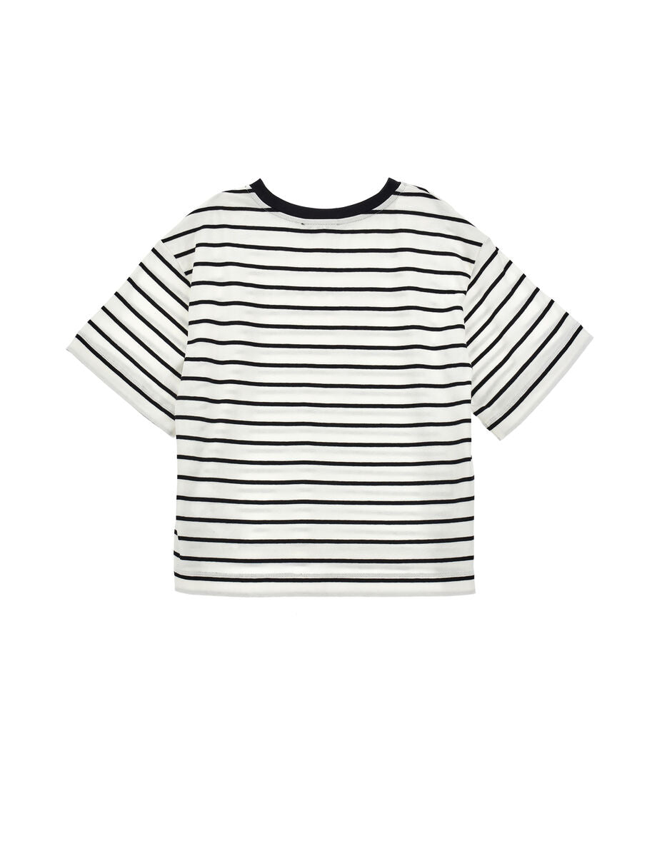 t-shirt a righe con logo I1G602 7215 0150 PHILOSOPHY 