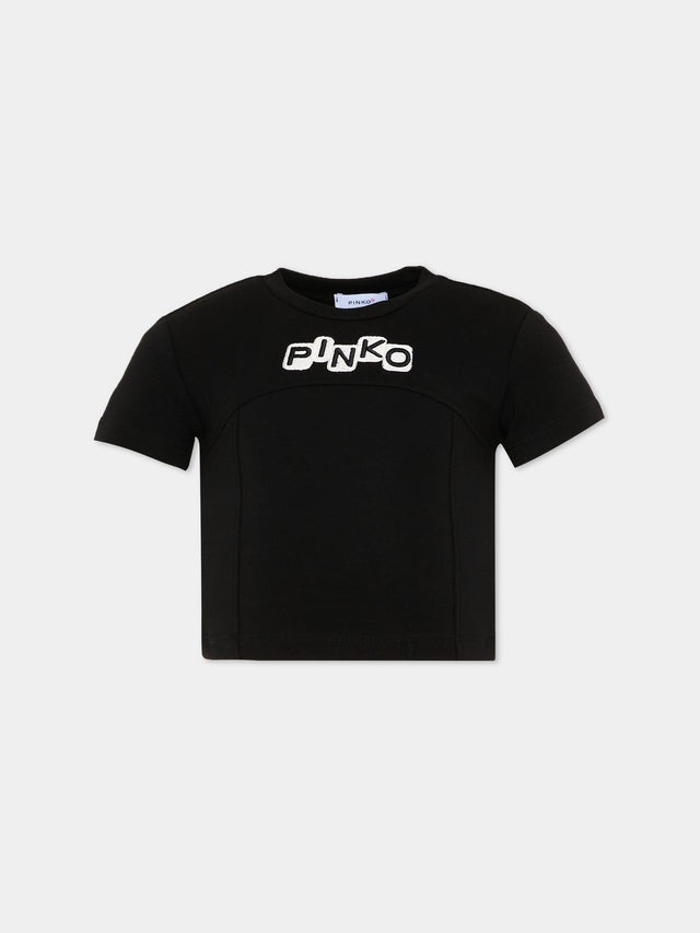 t-shirt con logo pinko KFTS038 JEO17 0989 PINKO 