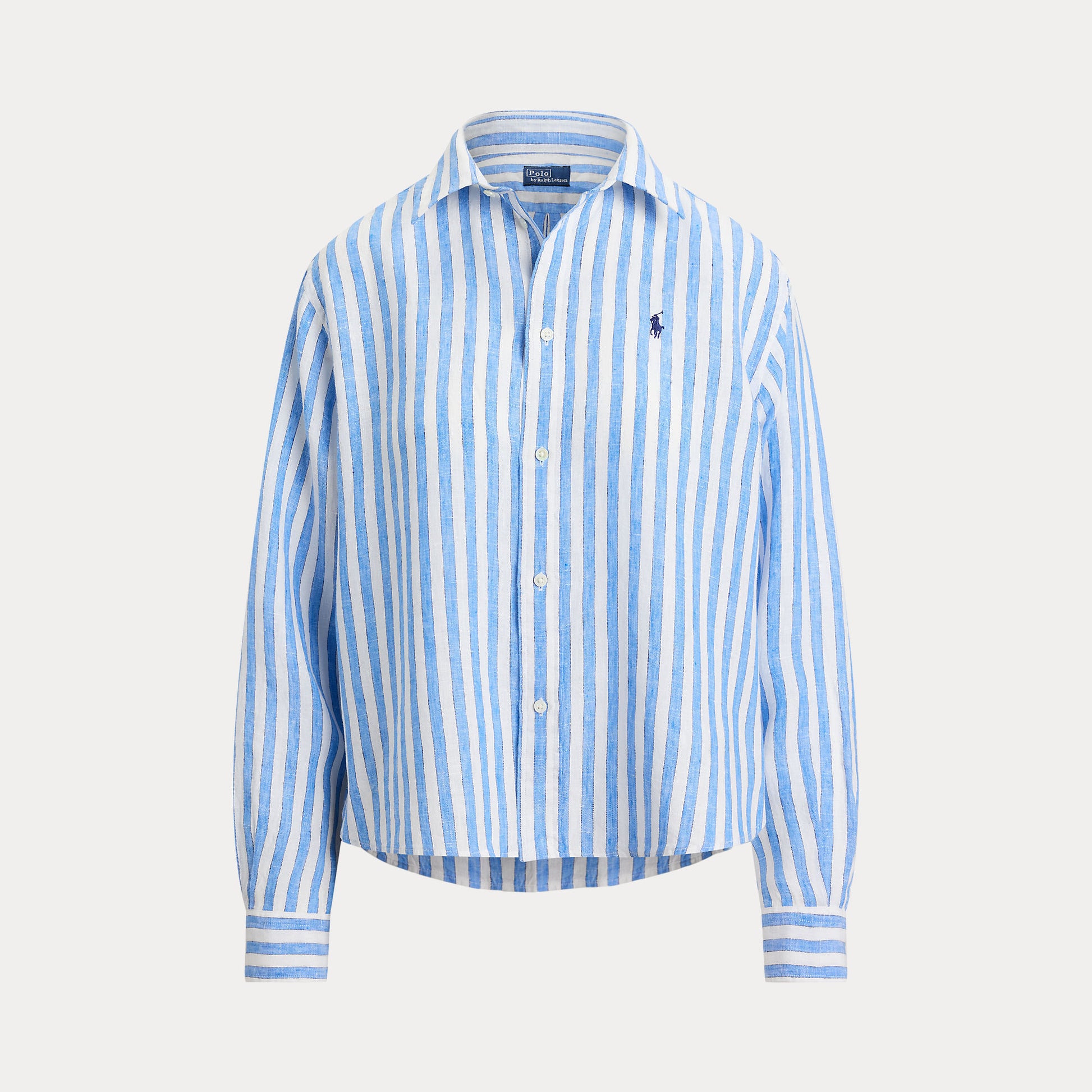 camicia cropped in lino 211-935130 500 RALPH LAUREN POLO 
