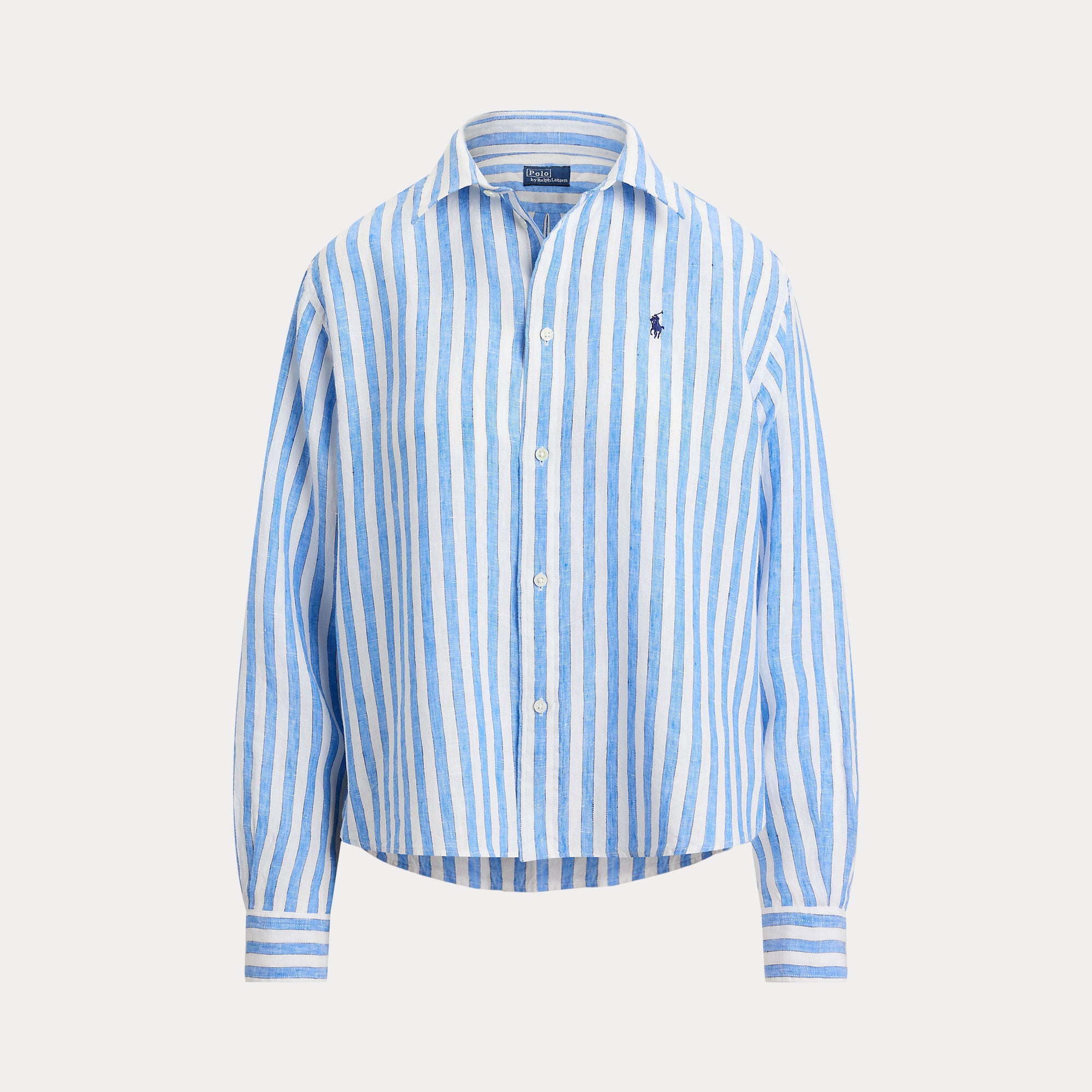 camicia cropped in lino 211-935130 500 RALPH LAUREN POLO 