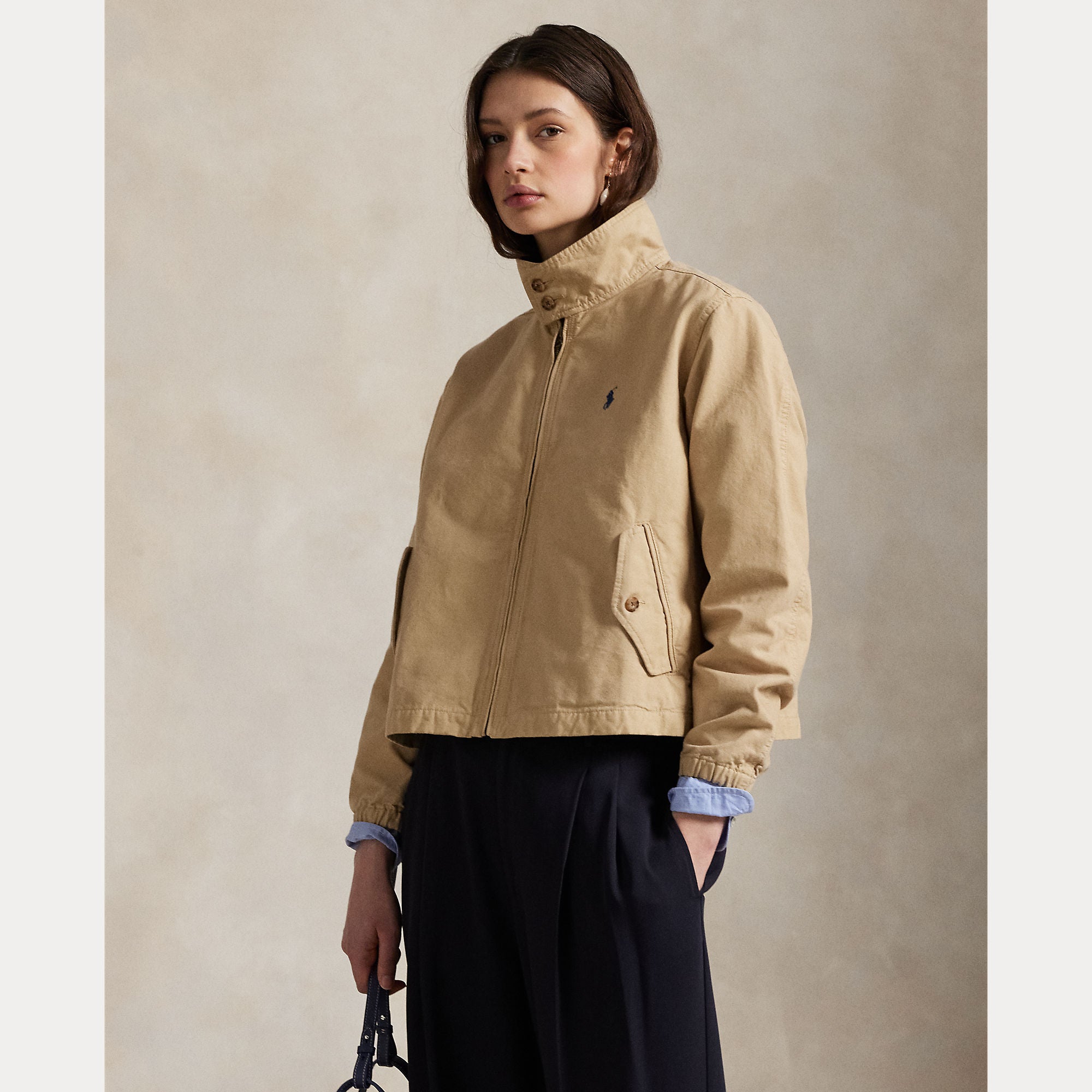 giacca in tela di cotone 211-936442 003 RALPH LAUREN POLO 