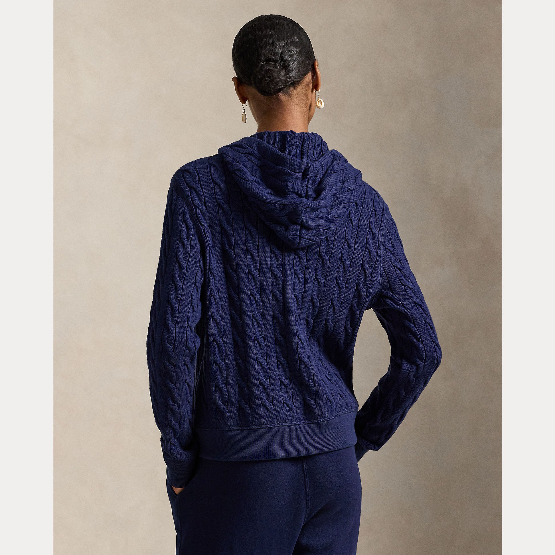 felpa con cappuccio in maglia 211-959124 001 RALPH LAUREN POLO 