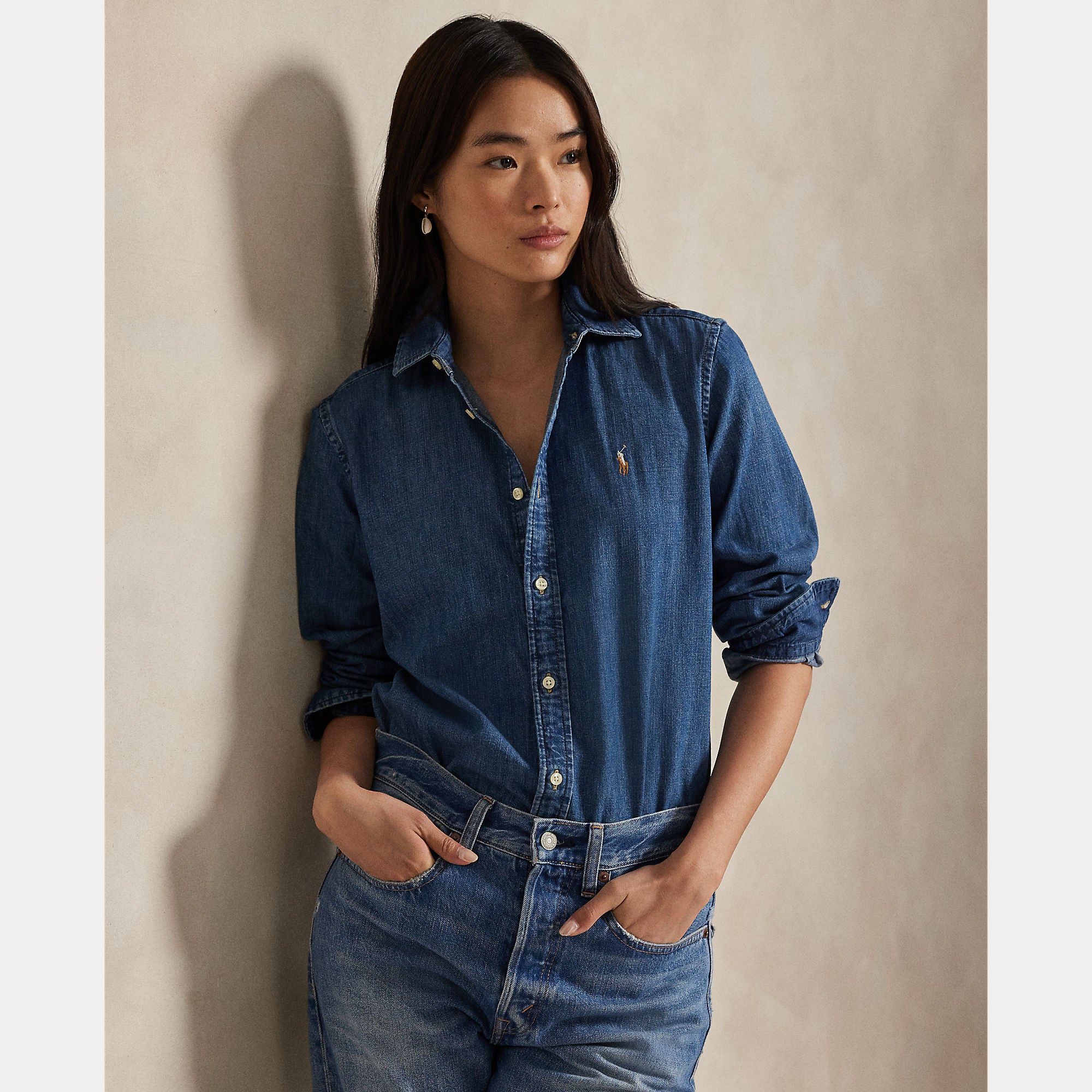 camicia in denim 211-969458 001 RALPH LAUREN POLO 