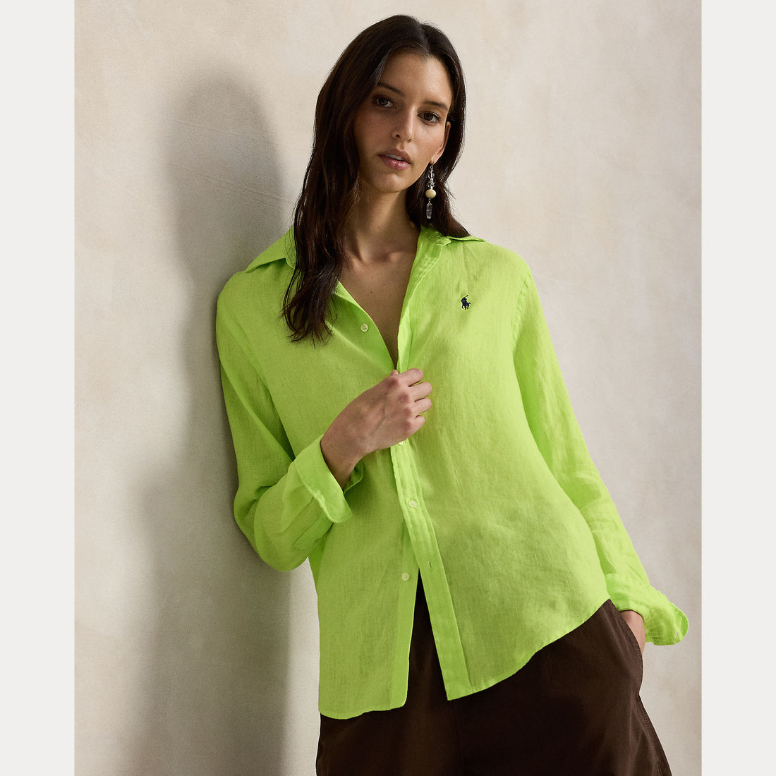 camicia in lino 211-970730 509 RALPH LAUREN POLO 